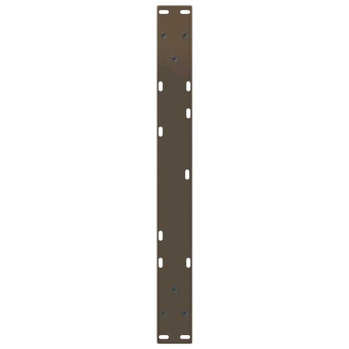 Крака за масичка за кафе, V-образни, 2 бр., естествена стомана, 50 x (30-31,3) см, стомана