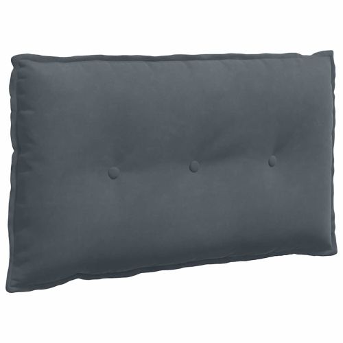 Възглавница за гръб Тъмносиво 80 x 50 cm Кордюрова тъкан