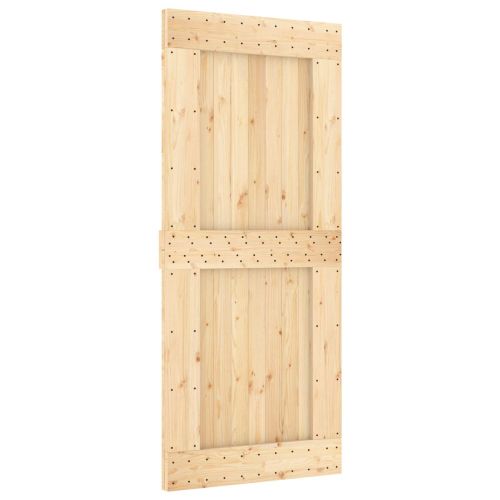 Преплъзваща се врата Естествено и бяло 90 x 210 cm