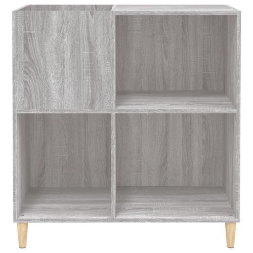 Шкаф за винилови плочи сив сонома 84,5x38x89 см инженерно дърво