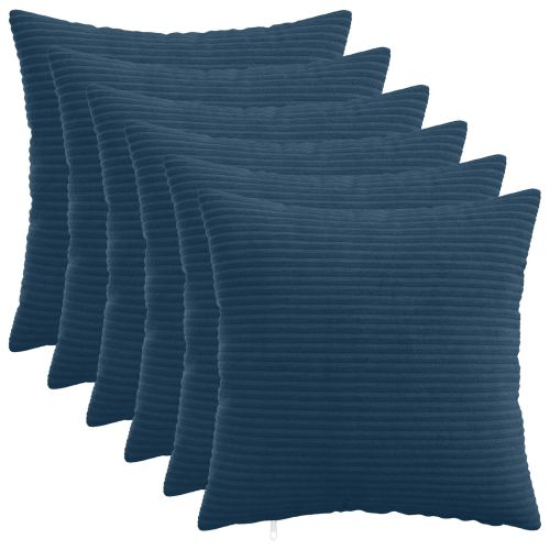 Калъфка за възглавница 6 pcs HEERLEN Морски син 40 x 40 cm