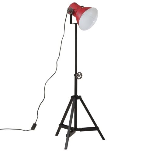 Подова лампа 25 W винтидж състарено червено 35x35x65/95 см E27
