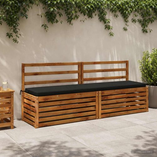 Възглавница за пейка SOEST 100% полиестер Черно 180 x 40 x 5 см
