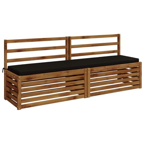 Възглавница за пейка SOEST 100% полиестер Черно 180 x 40 x 5 см