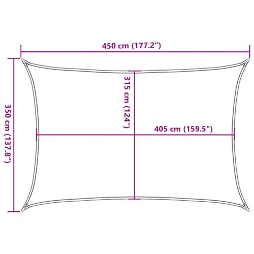 Платно-сенник, 160 г/м², правоъгълно, жълт, 3,5x4,5 м, HDPE