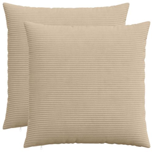 Калъфка за възглавница 2 pcs HEERLEN Таупе 70 x 70 cm кордурой