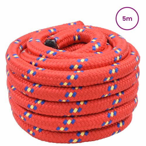 Въже за лодка 4 mm 5 m Червено