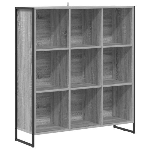Шкаф за книги 99,5 x 30 x 108 cm Инженерна дървесина Сив Сонома