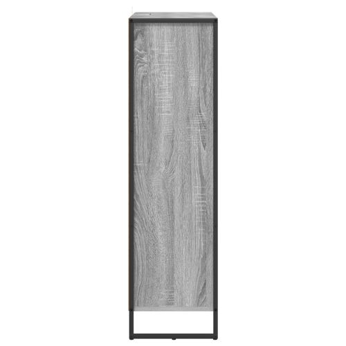 Шкаф за книги 99,5 x 30 x 108 cm Инженерна дървесина Сив Сонома