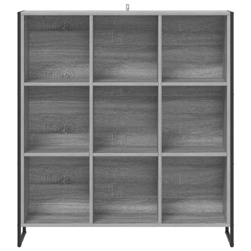 Шкаф за книги 99,5 x 30 x 108 cm Инженерна дървесина Сив Сонома