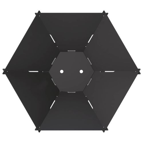 Огнище Черно 58,5 x 51,5 x 19,5 см Стомана
