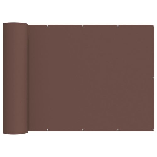Прозорец за балкон 150 x 500 cm Тъкан с PU покритие Кафяво