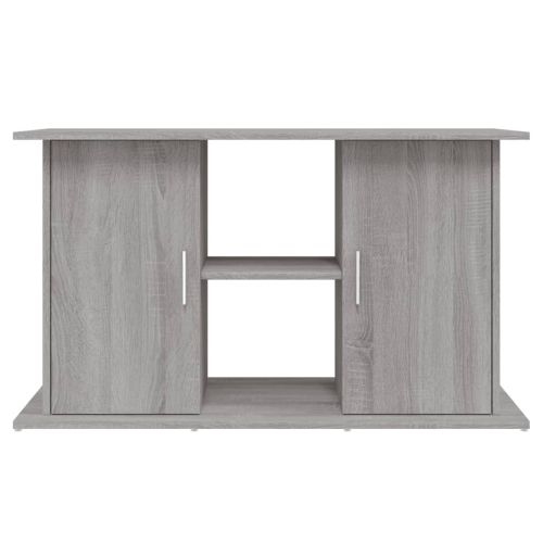 Поставка за аквариум, сив сонома, 101x41x58 см, инженерно дърво