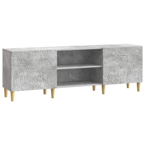 ТВ шкаф 150 x 31 x 50 см Бетонно сиво Инженерна дървесина