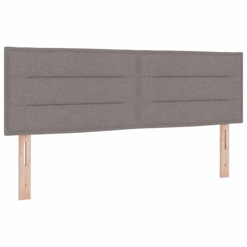 Легло с пружинирана основа с таблото Таупе 140 x 200 cm текстил