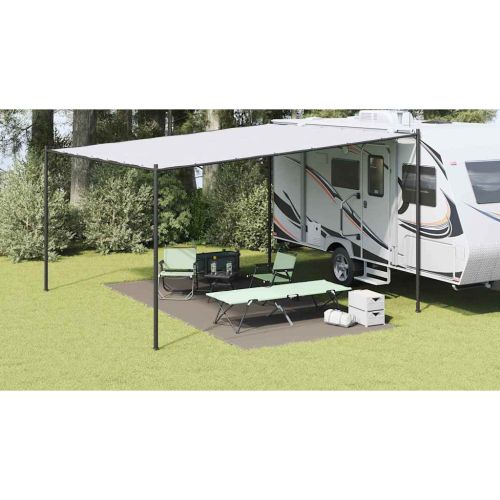 Килим за палатка Светлосиво 500 x 250 cm Полиетилен