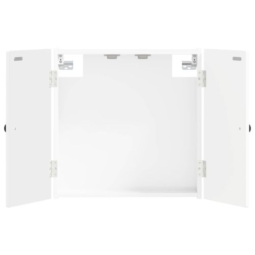 Кабинет за дартборд EDE Бял гланц 52,5 x 10,5 x 53,5 см