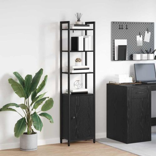 Шкаф за книги 6 нива 40 x 24 x 161 см Инженерна дървесина