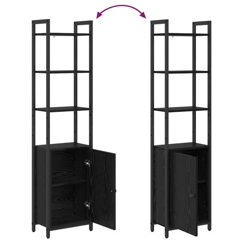 Шкаф за книги 6 нива 40 x 24 x 161 см Инженерна дървесина