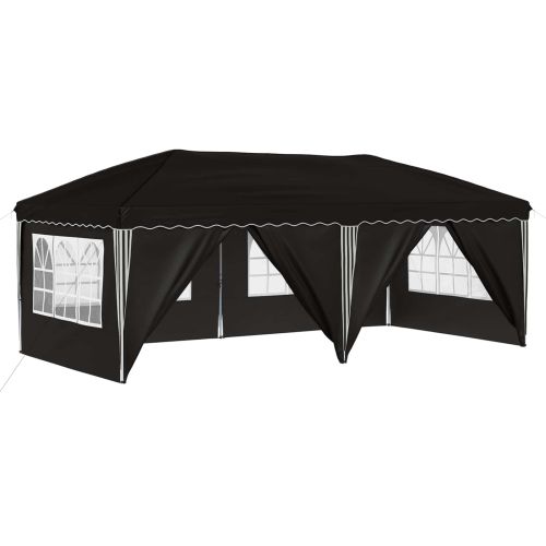 Поп-ъп парти палатка 575 x 288 x 245 см Черно