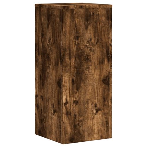Стойка за растения 2 бр. Опушен дъб 30 x 30 x 70 см