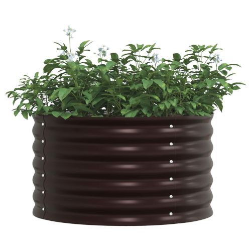 Повдигнато легло Кафяво 80 x 80 x 44 cm Стомана