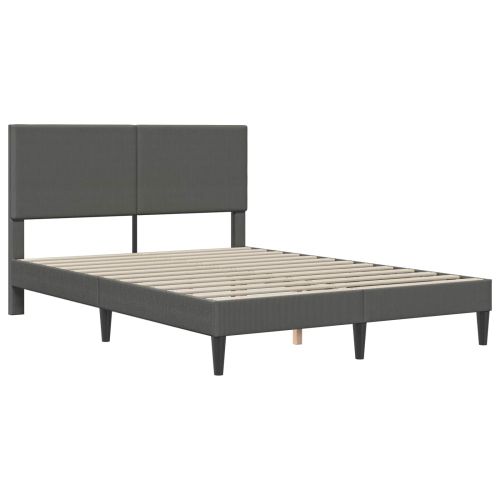 Рамка за легло с таблото Тъмносиво 160 x 200 cm Кордюрова тъкан