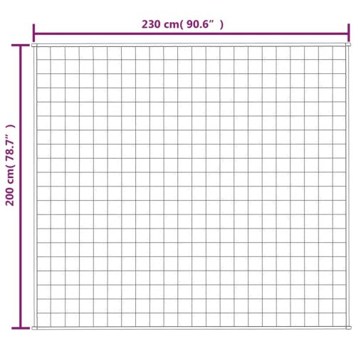 Утежнено одеяло сиво 200x230 см 13 кг плат