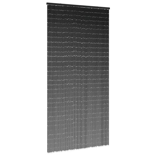 Завеса за врата срещу насекоми Тъмно сиво 90x220 cm Бамбук