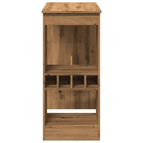 Бар маса с рафтове, 90x47,5x103,5 см, инженерно дърво