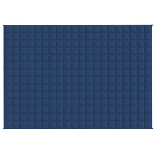 Утежнено одеяло синьо 140x200 см 6 кг плат
