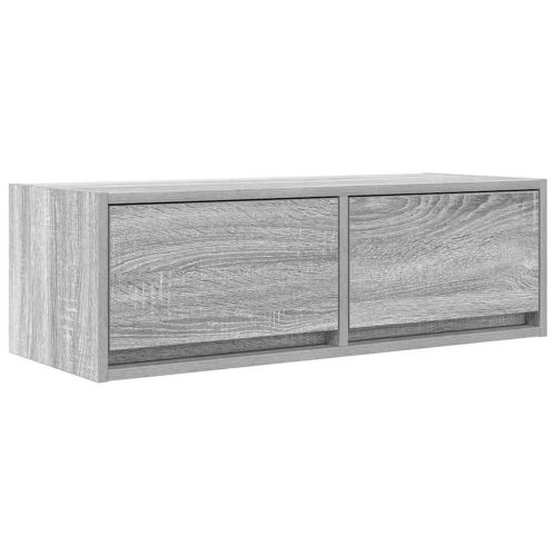 ТВ шкафове 2 бр Сив сонома 80x31x25,5 см инженерно дърво