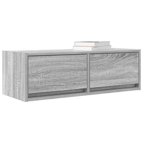 ТВ шкафове 2 бр Сив сонома 80x31x25,5 см инженерно дърво