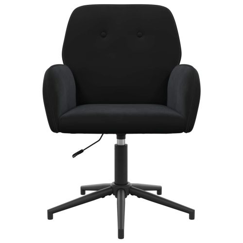 Завъртащ се офис стол 54 x 55 x 90 см Черно Кадифе