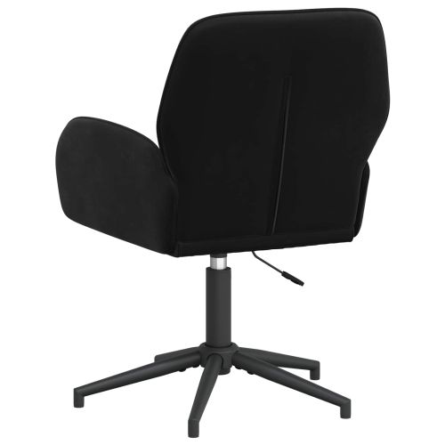 Завъртащ се офис стол 54 x 55 x 90 см Черно Кадифе