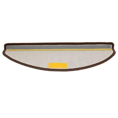 Изтривалки за стълби, 10 бр., 65x21x4 см, кафяви, полукръгли, големи