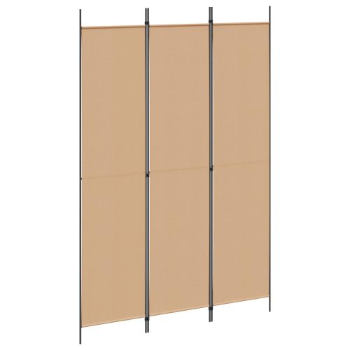 3-панелен параван Бежово 150 x 220 cm Текстил