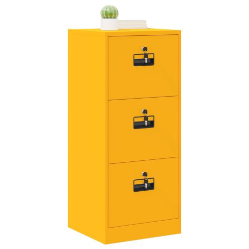 Кабинет за файлове Горчично жълто 45,5 x 42 x 106,5 см