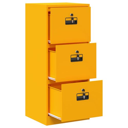 Кабинет за файлове Горчично жълто 45,5 x 42 x 106,5 см