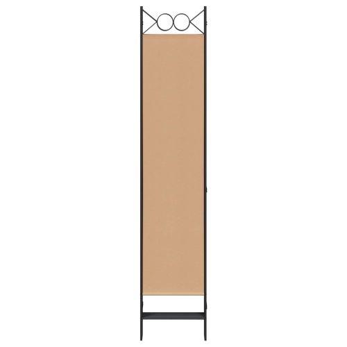 Делител за стая с 6 панела Бежово 240 x 200 cm Текстил