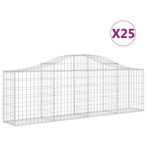 Габионни кошници арка 25 бр 200x30x60/80 см поцинковано желязо