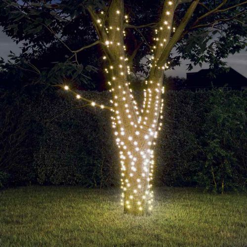 Соларни лампички 5 бр 5х200 LED топло бяло за закрито/открито