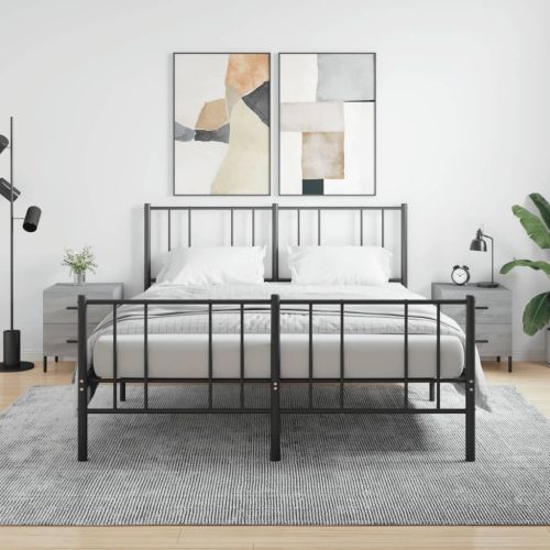 Нощни шкафчета 2 бр сив сонома 40x35x47,5 см инженерно дърво