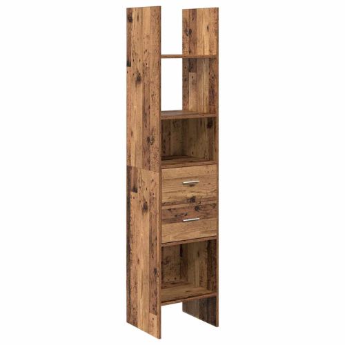 Шкаф за книги 2 нива 40 x 35 x 180 см Инженерна дървесина