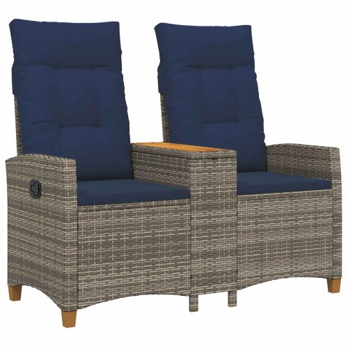 Люлееща се пейка с маса 2 -Seater 126 x 65 x 112 см полиратан