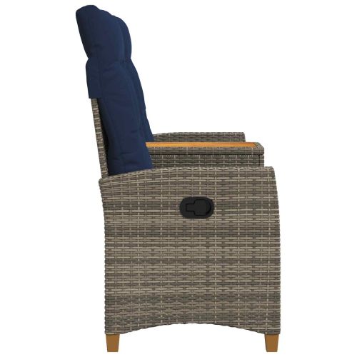 Люлееща се пейка с маса 2 -Seater 126 x 65 x 112 см полиратан