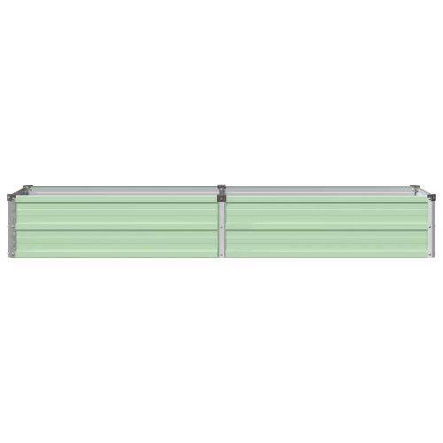 Вдигната леха за градина Пастелно зелено 160 x 40 x 24 см