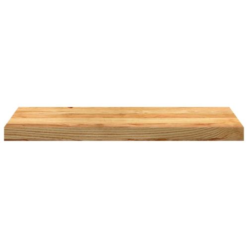 Стълбищни стъпала, 12 бр, светлокафяви, 70x25x2 см, дъб масив
