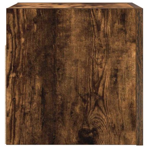 Стенен ТВ шкаф, опушен дъб, 30,5x30x30 см
