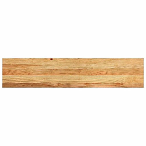 Стълбищни стъпала, 4 бр, светлокафяви, 120x30x2 см, дъб масив